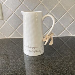 Happy Everything Mud Pie beverage pitcher